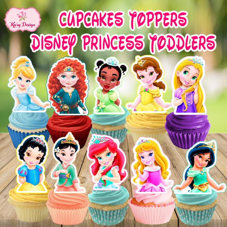 Disney Princess Cake Toppers Tiana Cupcake Toppers Printable Download