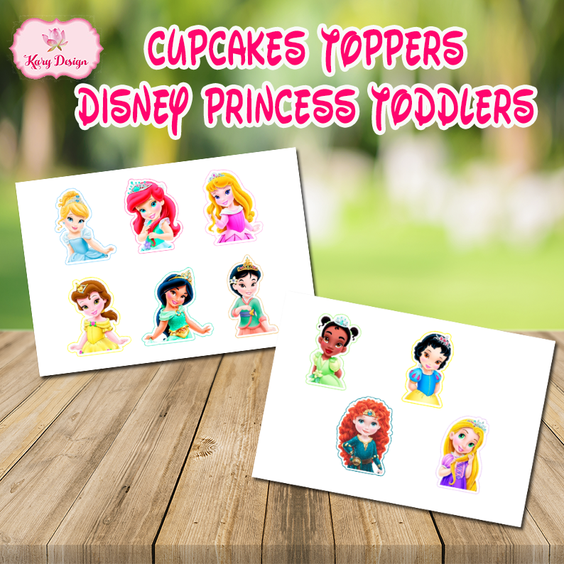 Disney Princess Cake Toppers Tiana Cupcake Toppers Printable Download