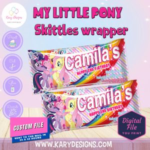 Download MY LITTLE PONY SKITTLES WRAPPER - Kary Designs