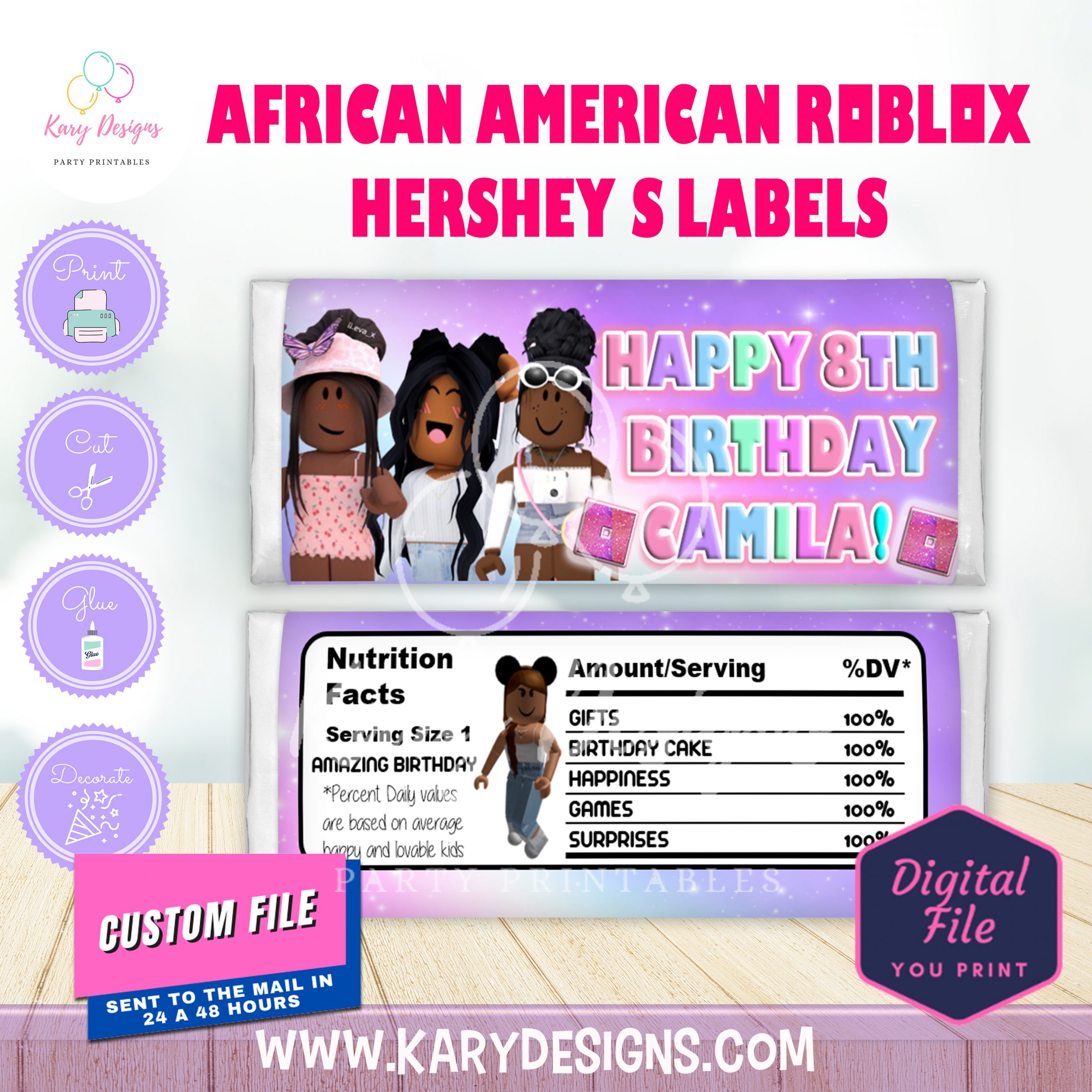 Personalised Roblox Label Roblox Label Personalised Label 