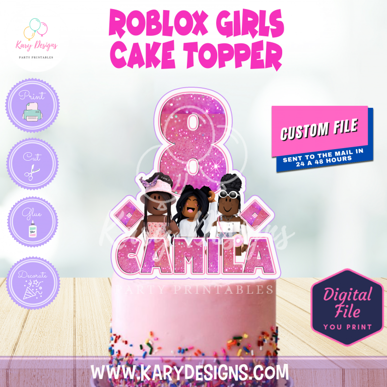 Roblox Girls Cake Topper V Kary Designs My Xxx Hot Girl 