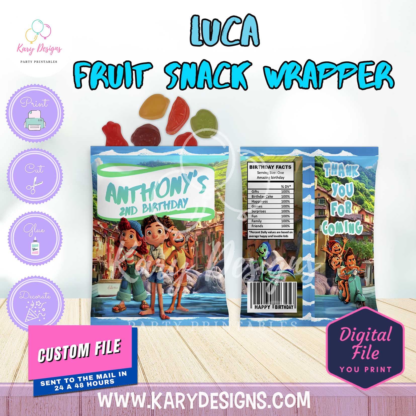 LUCA FRUIT SNACK Kary Designs