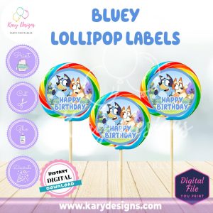 printable bluey lollipop labels