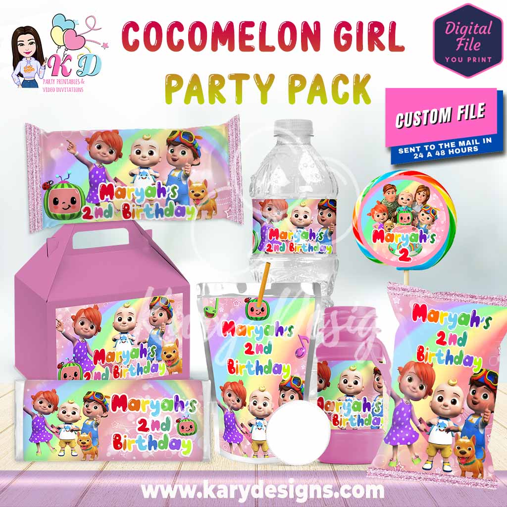 Printable cocomelon party pack
