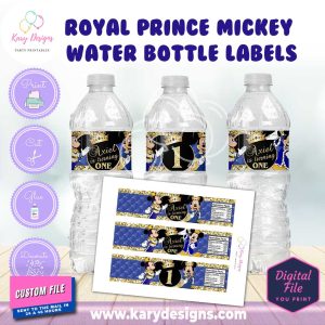 ROYAL PRINCE MICKEY WATER BOTTLE LABELS PRINTABLE