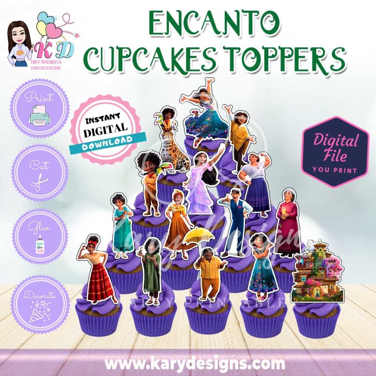 ENCANTO CUPCAKES TOPPERS Kary Designs