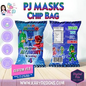 PRINTABLE PJ MASKS CHIP BAG