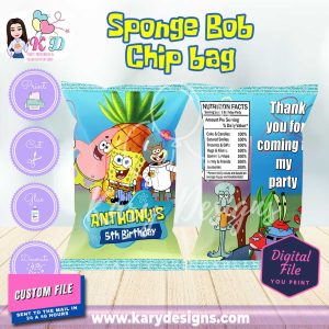 printable sponge bob chip bag