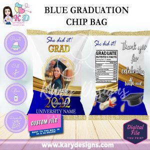 printable graduation chip bag