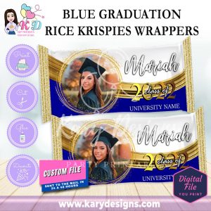 Printable graduation rice krispies wrappers