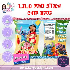 Printable lilo and stich chip bag