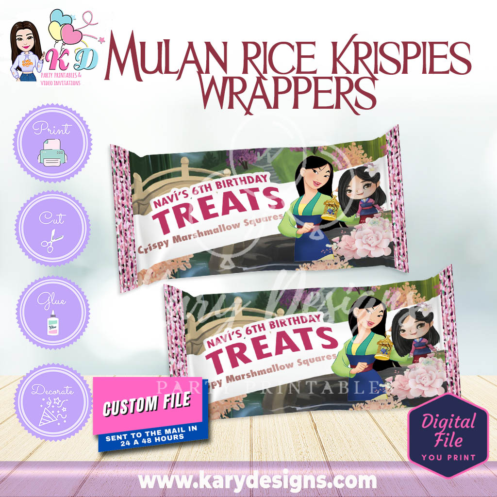 printable mulan rice krispies wrappers