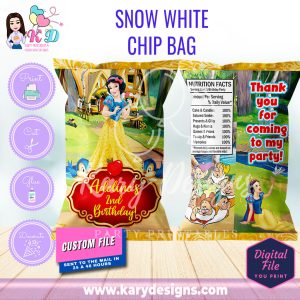 printable snow white chip bag disney princess